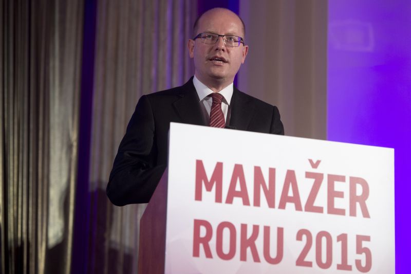 Premiér a předseda strany ČSSD Bohuslav Sobotka.