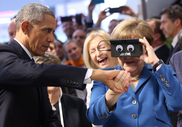 Angela Merkelová a Barack Obama.