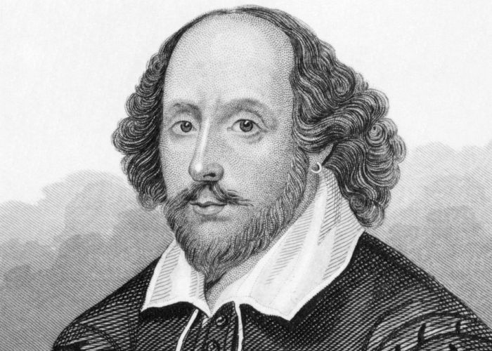 Anglický spisovatel mnoha úspěšných děl William Shakespeare. 