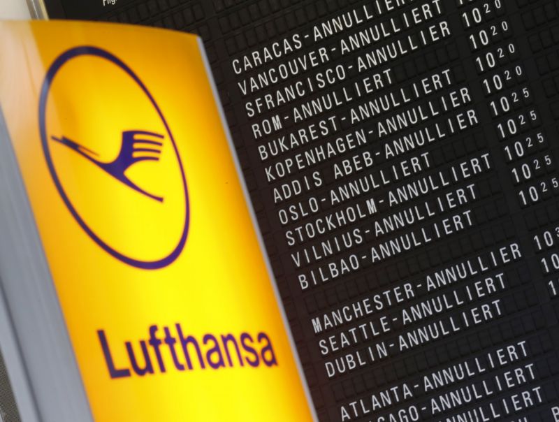 Lufthansa ruší lety.