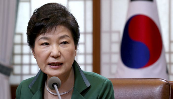 Jihokorejská prezidentka Pak Kun-hje.