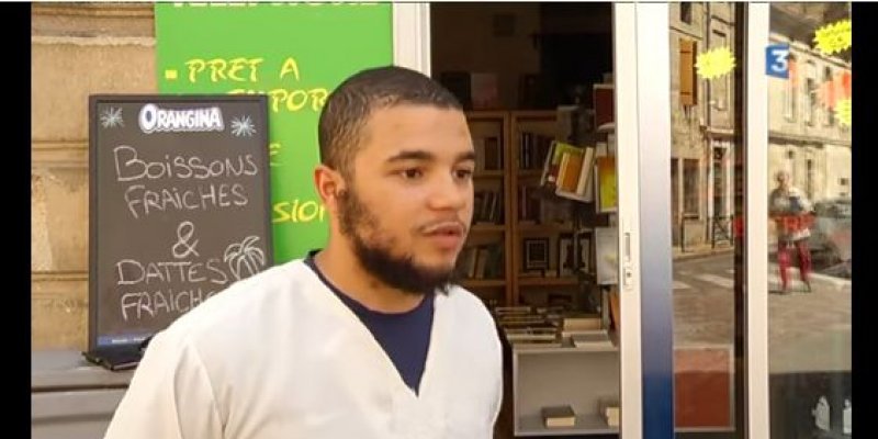 Majitel obchodu s potravinami a knihami v Bordeaux Jean-Baptiste Michalon.