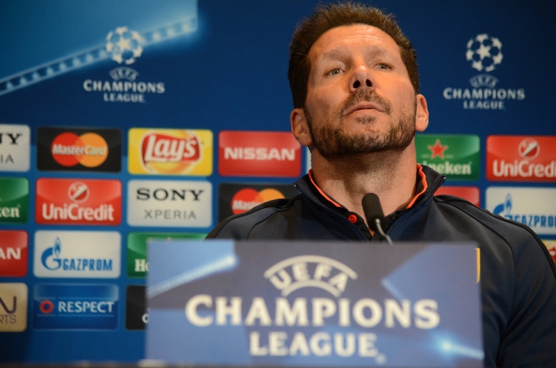 Argentinský trenér Atlética Madrid Diego Simeone.