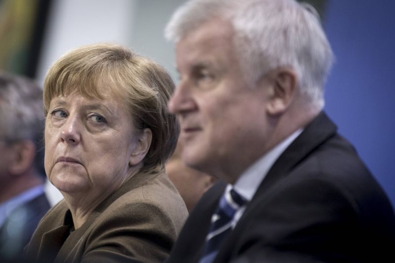 Angela Merkelová a Horst Seehofer. Angela Merkelová a Horst Seehofer.