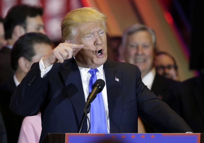 Kandidát na prezidenta USA Donald Trump.