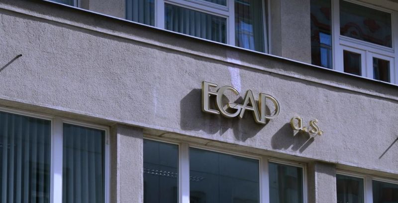 Logo společnosti Egap. Logo společnosti Egap.