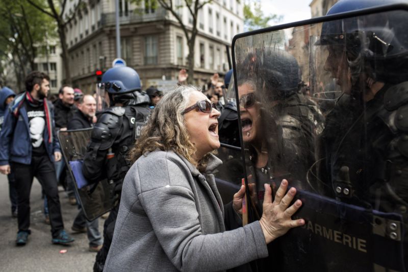 Demonstrace ve Francii. Demonstrace ve Francii.