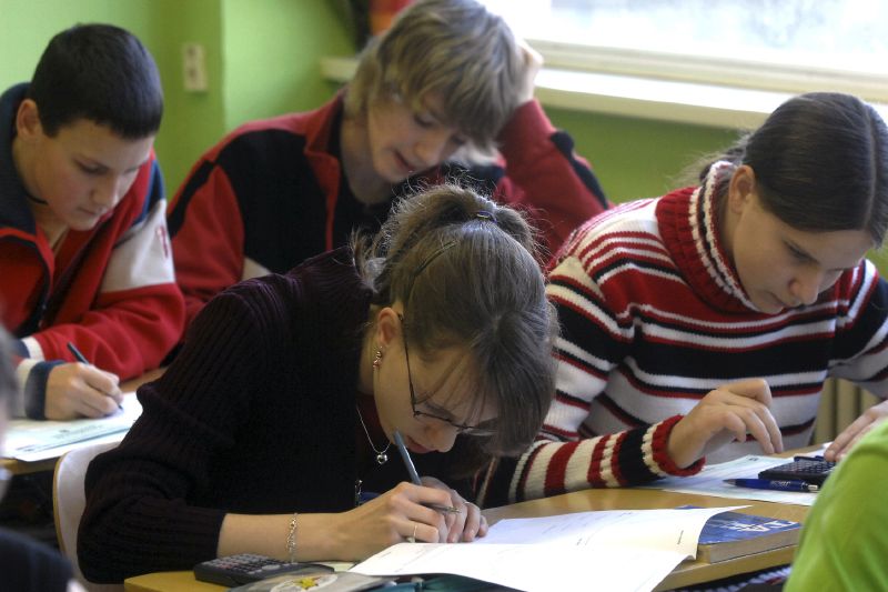 Studenti při testu (ilustrační foto).