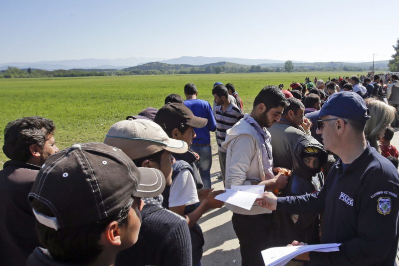 Migranti putující do Evropy.