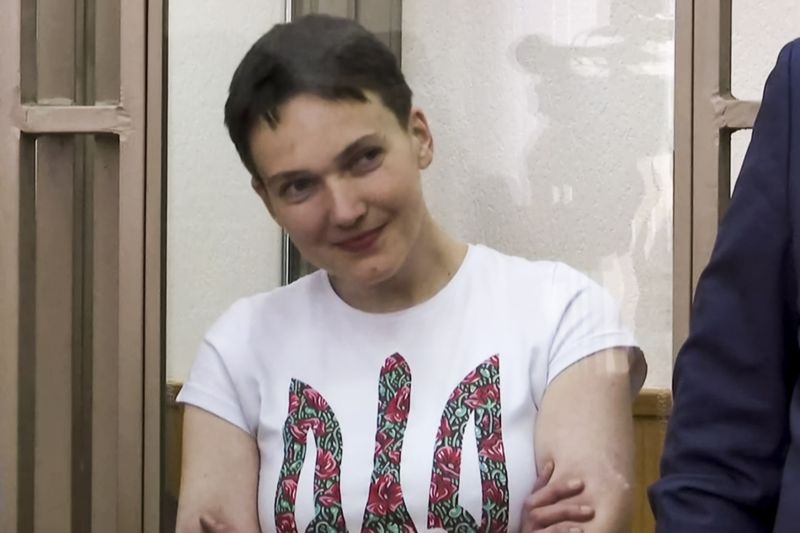Ukrajinská letkyně Nadija Savčenková.