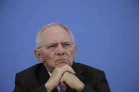 Německý ministr financí Wolfgang Schäuble.