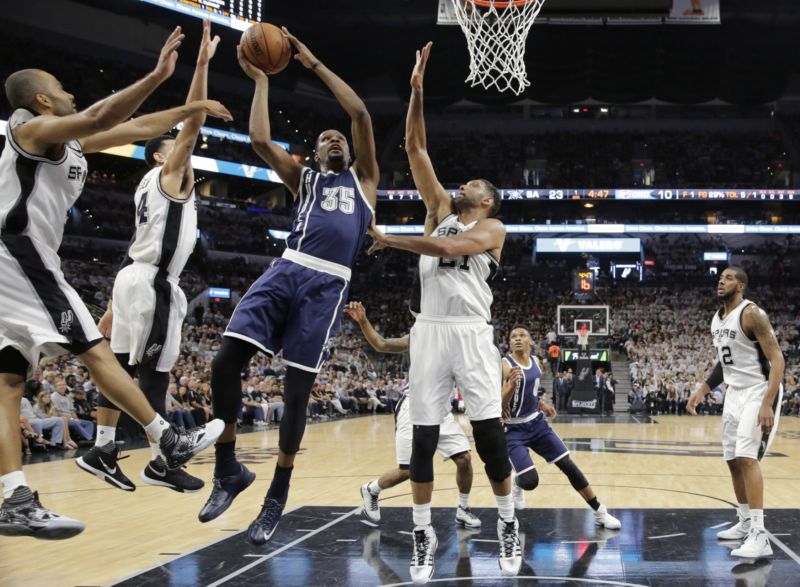 Basketbalista týmu Oklahoma Thunder Kevin Durant.