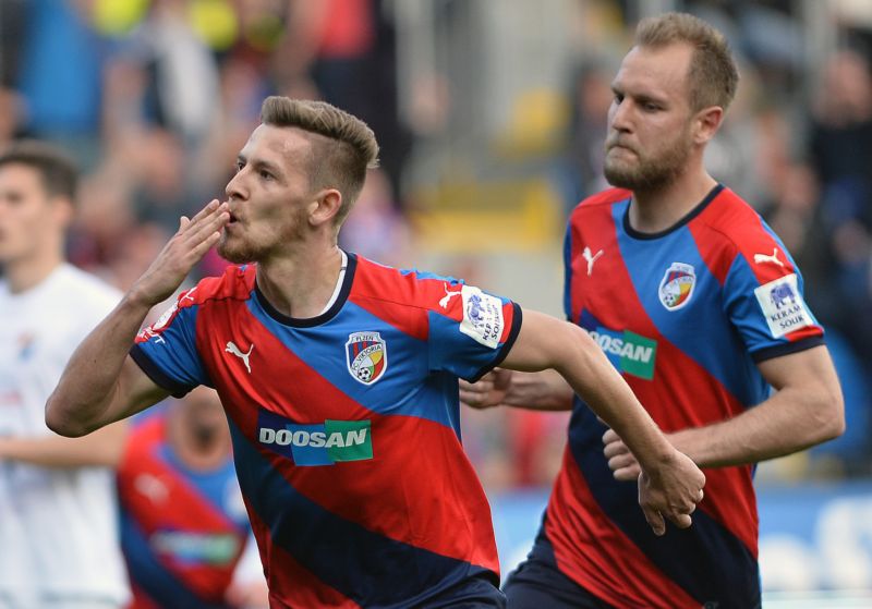 Plzeňský fotbalista Patrik Hrošovský.