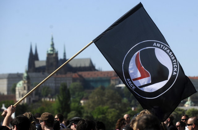 Demonstrace anarchistů (ilustrační foto). Demonstrace anarchistů (ilustrační foto).