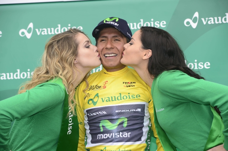 Kolumbijský cyklista Nairo Quintana.