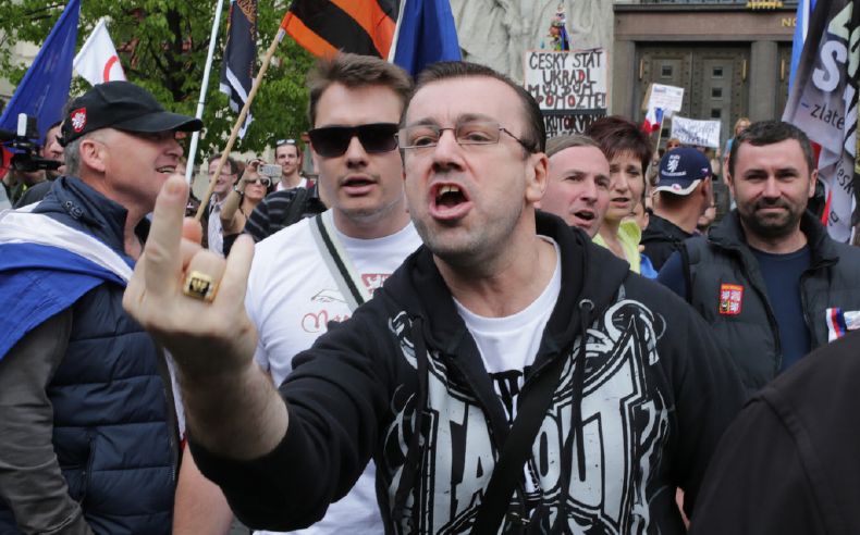 Momentka z demonstrace.