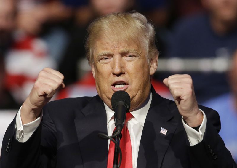 Republikánský prezidentský kandidát Donald Trump.