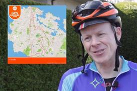 Kanadský cyklista Stephen Lund.