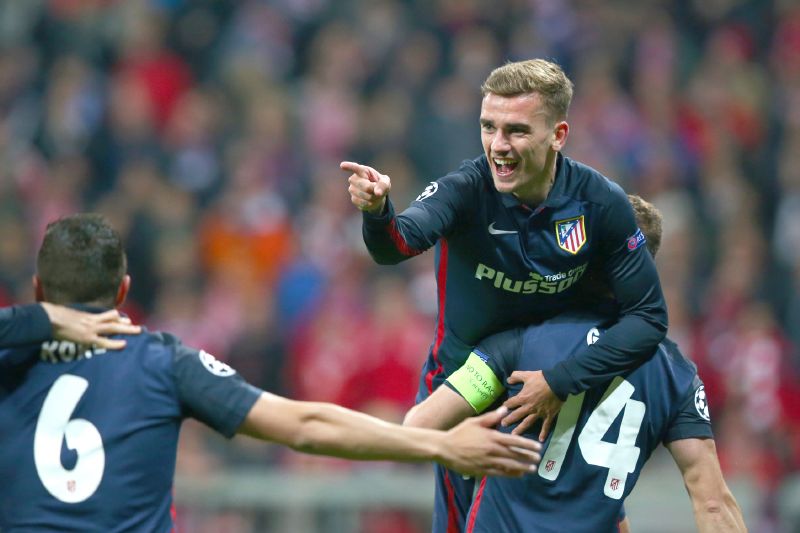 Velká radost po vyrovnávajícím gólu Atlétika. 
