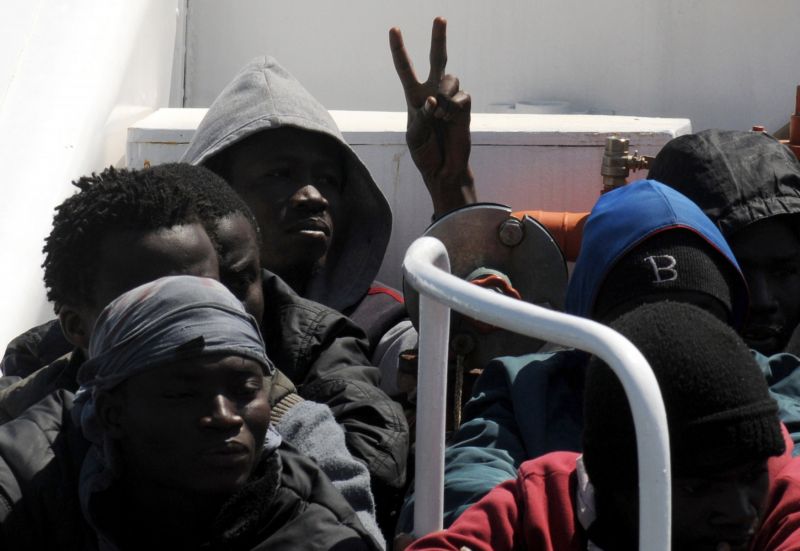 Migranti z Afriky (ilustrační foto). Migranti z Afriky (ilustrační foto).