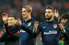 Radost hráčů Atlética Madrid.