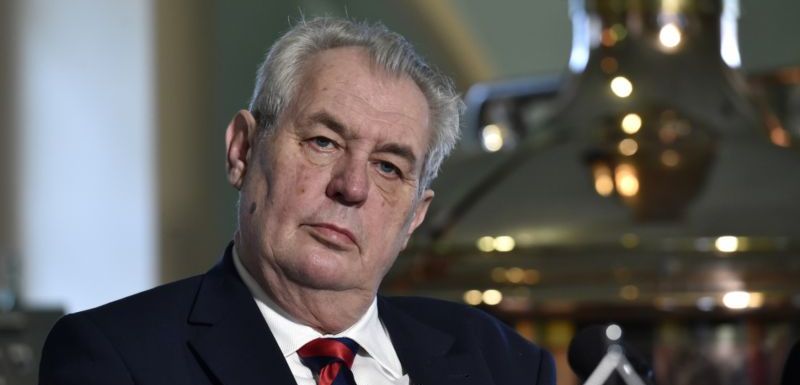 Prezident Miloš Zeman. 
