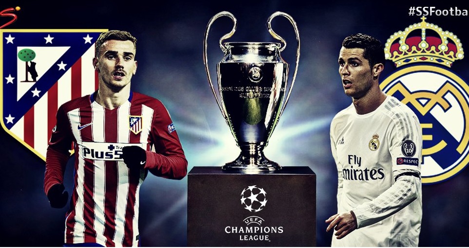 Finále Ligy mistrů: Athlético Madrid proti Realu Madrid.