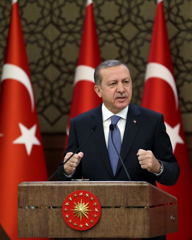 Turecký prezident Tayyip Erdogan. 