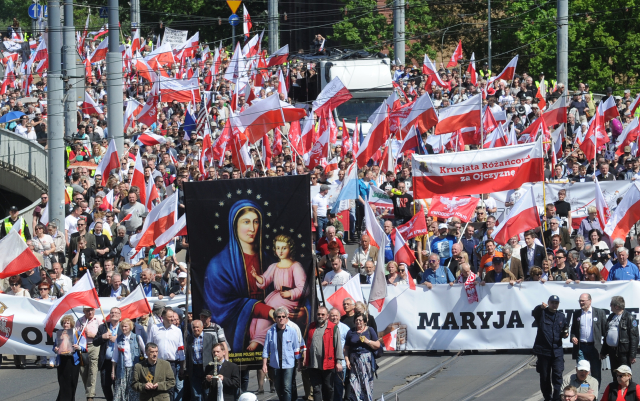Protesty v Polsku.