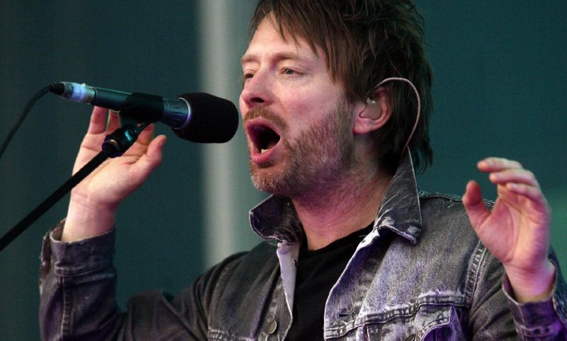 Zpěvák Radiohead Thom York. 