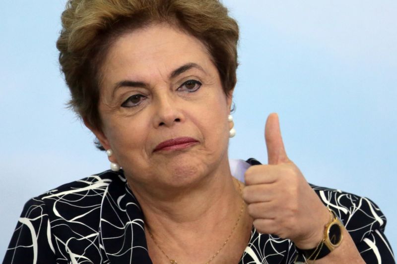 Brazilská prezidentka Dilma Rousseffová. Brazilská prezidentka Dilma Rousseffová.