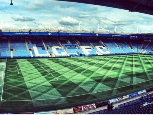 Další design trávníku na King Power Stadium.