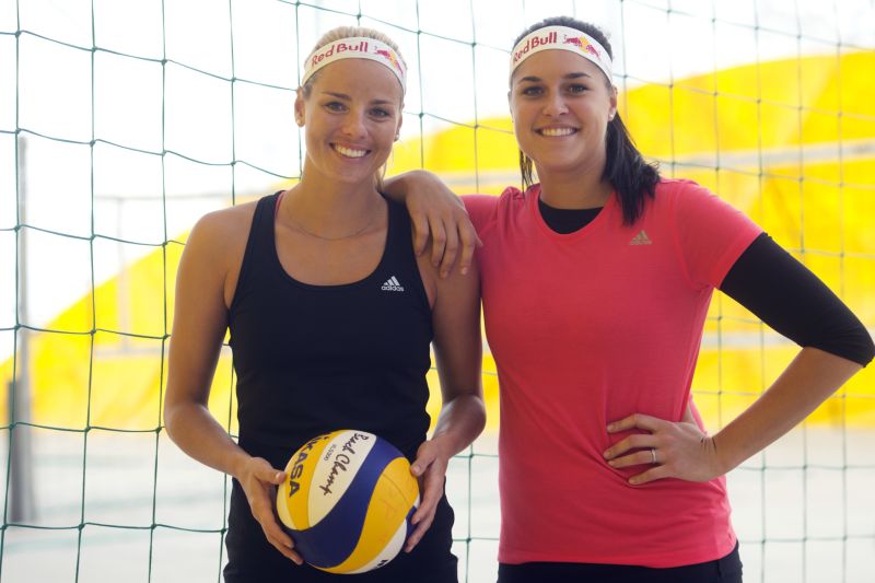 Beachvolejbalistky Markéta Sluková s Barborou Hermannovou
