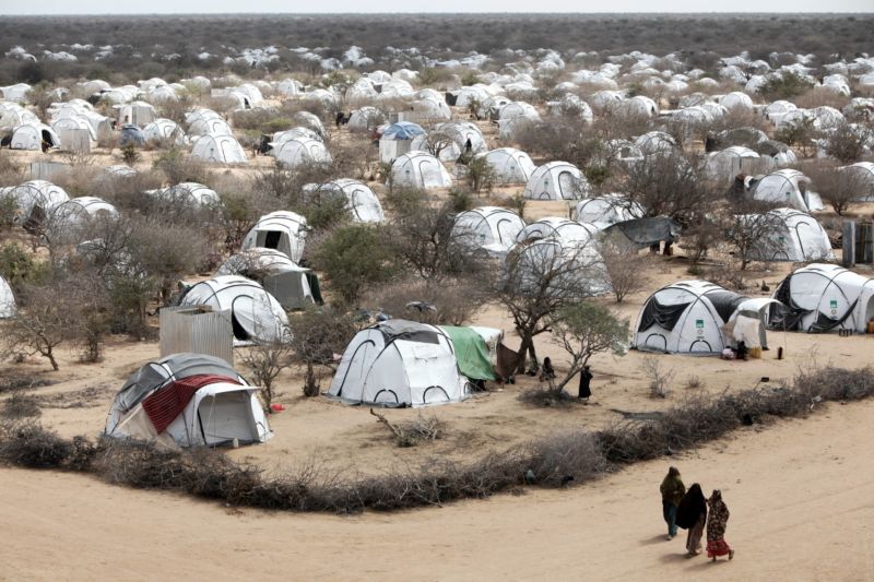 Uprchlický tábor Dadaab v Keni.
