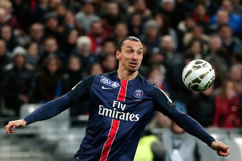 Zlatan Ibrahimovič v dresu Paris SG