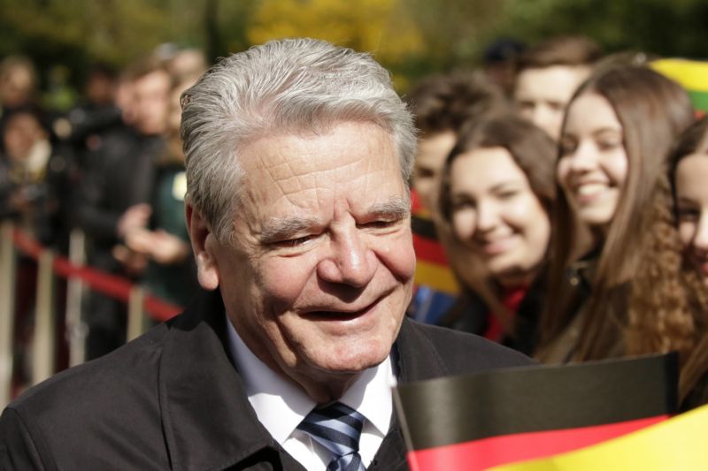Německý prezident Joachim Gauck. Německý prezident Joachim Gauck.