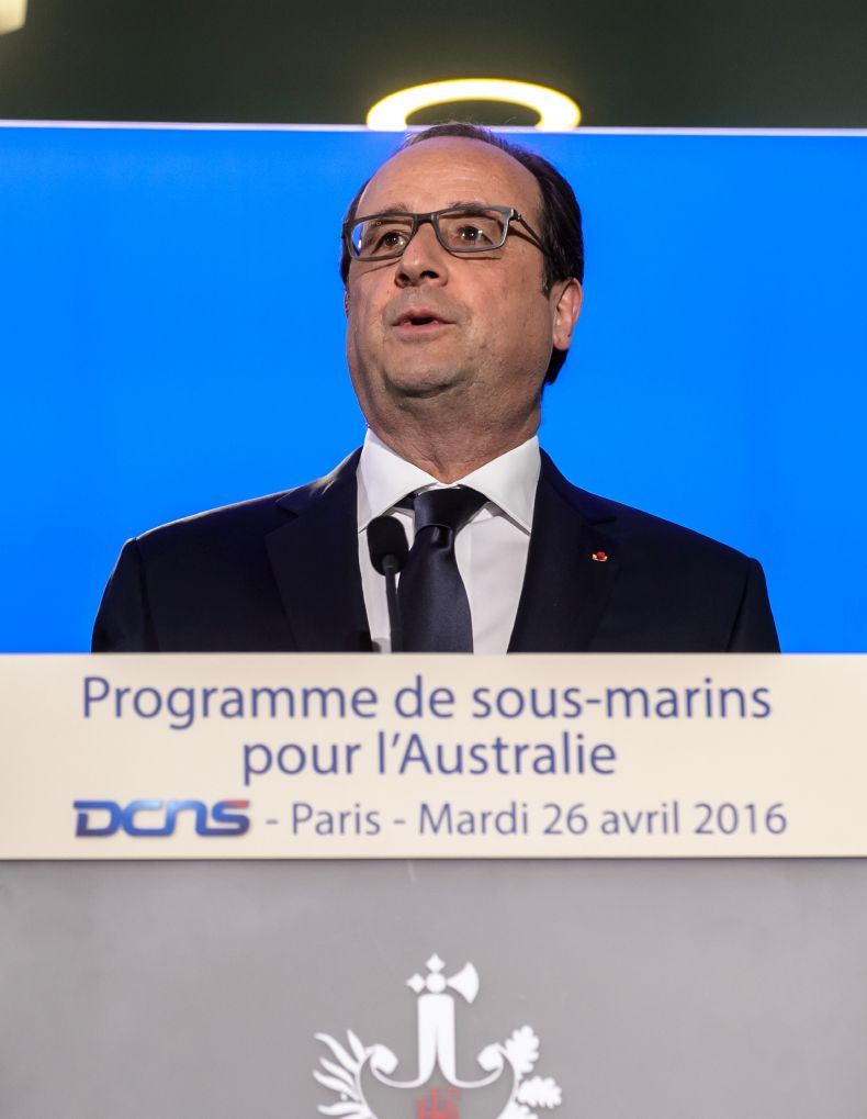 Francouzský prezident François Hollande.