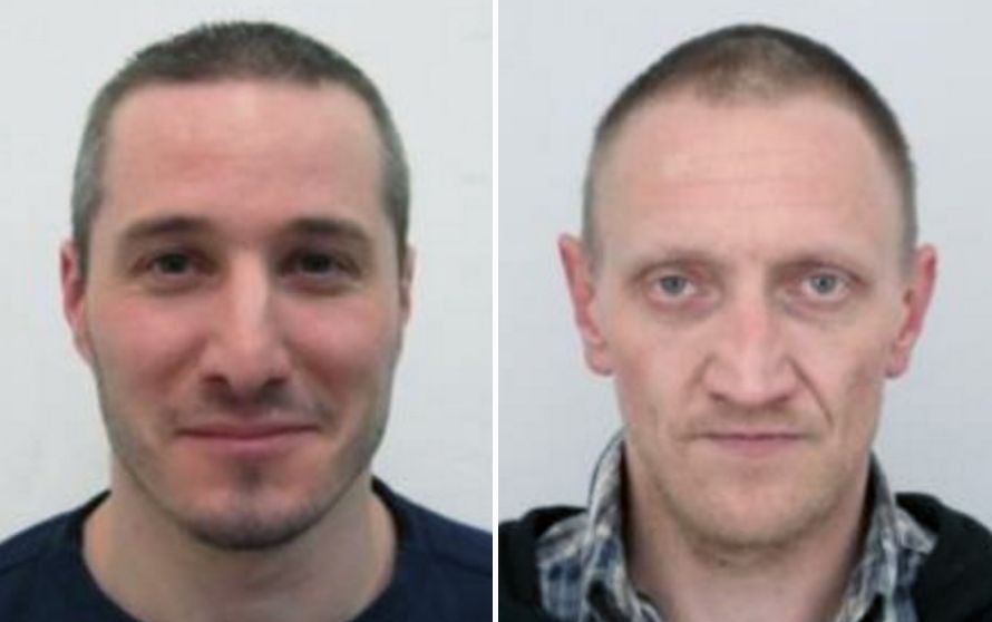 Hlední vězni. Vlevo Pavel Souček , vpravo Ondřej Heinsch. Hlední vězni. Vlevo Pavel Souček , vpravo Ondřej Heinsch.