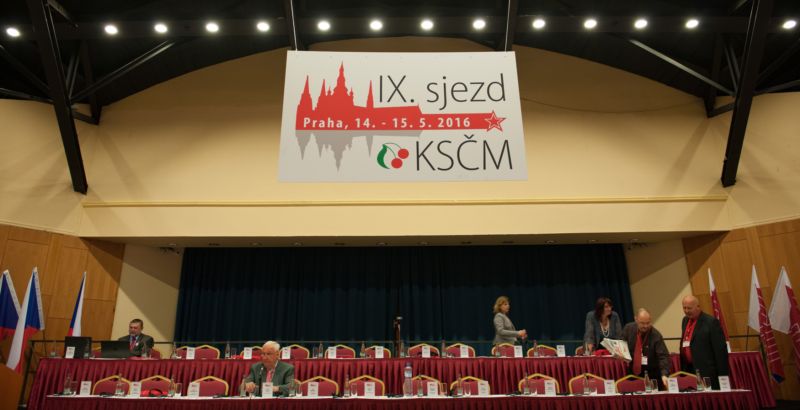 Sjezd KSČM.