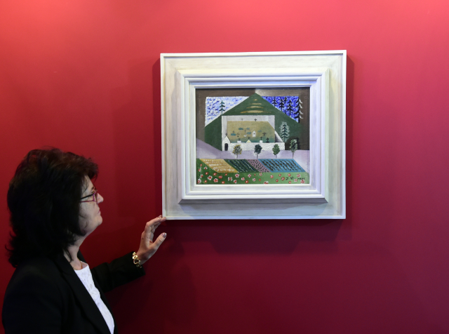 Obraz Josefa Čapka Venkovský hřbitov. Obraz Josefa Čapka Venkovský hřbitov.