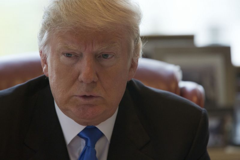 Republikánský prezidentský kandidát Donald Trump.