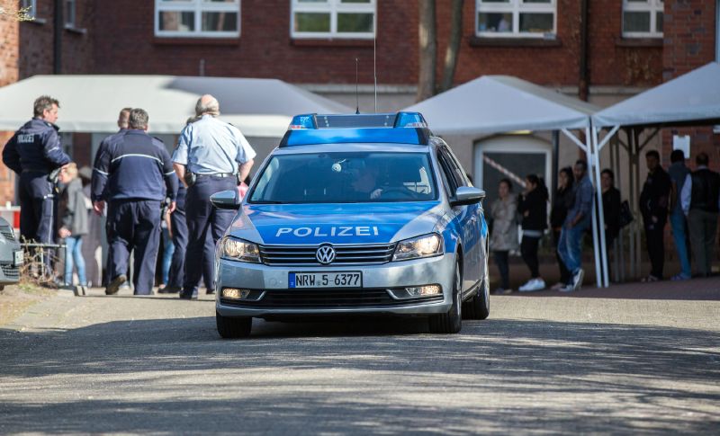 Policejní hlídka. 