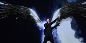 Ruský zástupce v soutěži Eurovize Sergej Lazarev.