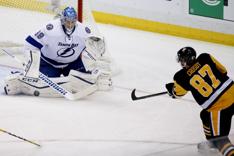 Momentka z utkání Tampa Bay - Pittsburgh.