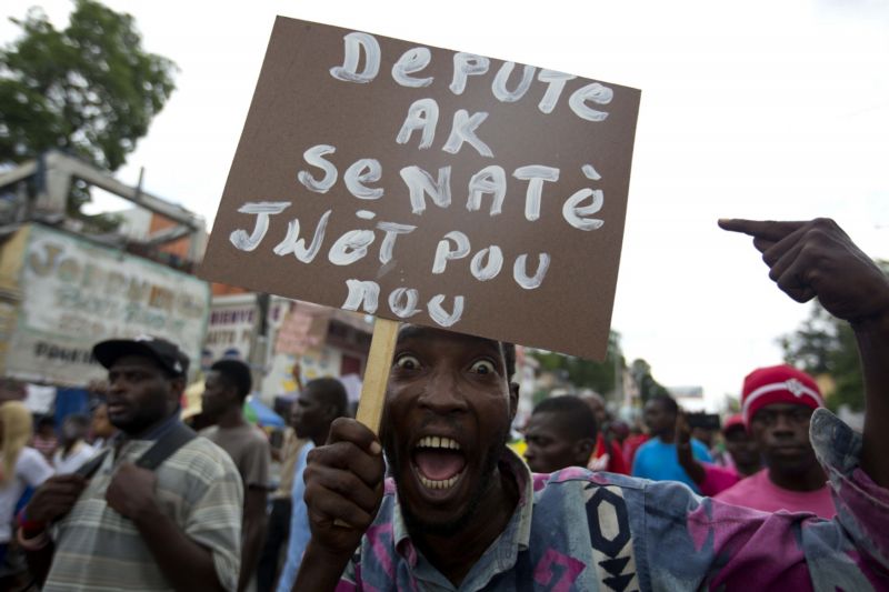Protesty na Haiti. Protesty na Haiti.