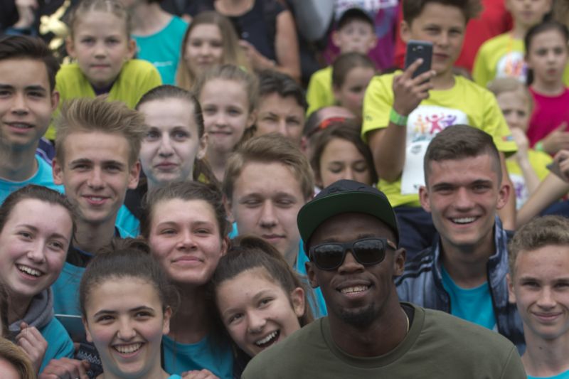 Usain Bolt na Julisce. 