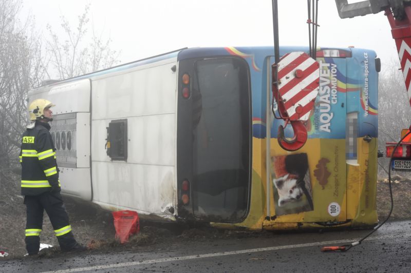 Nehoda autobusu (ilustrační foto).