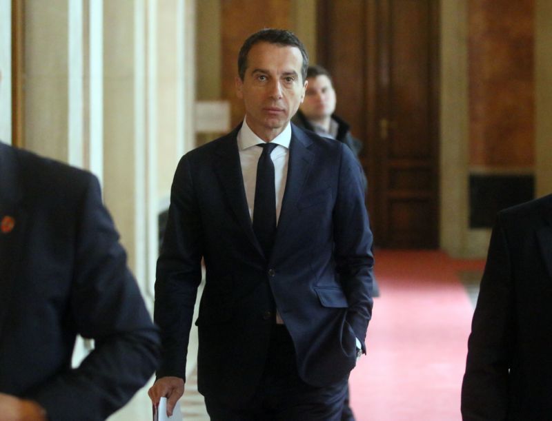 Rakouský kancléř Christian Kern. Rakouský kancléř Christian Kern.