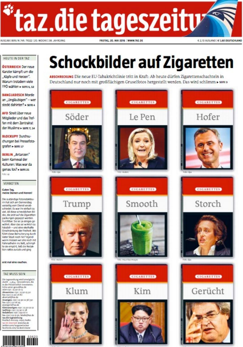Německý deník pojal evropskou směrnici s vtipem. 