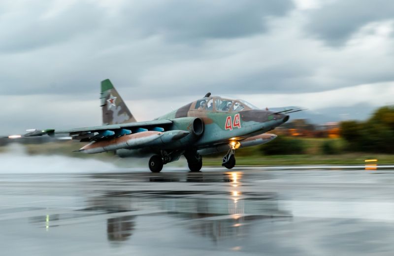 Ruský letoun Su-25.